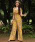 Extra-Large Flared Leg Printed Jumpsuit